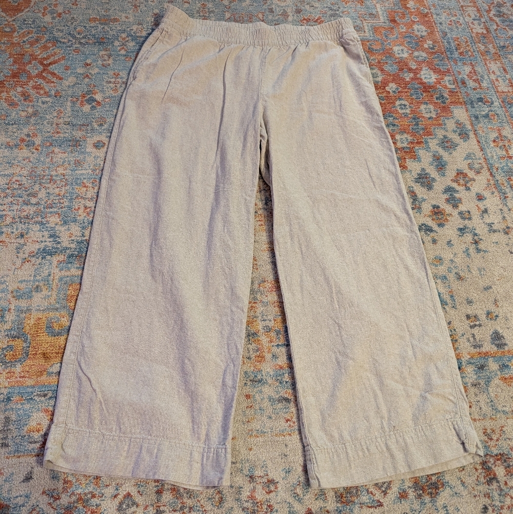 Old Navy Light Beige Wide Leg Pants